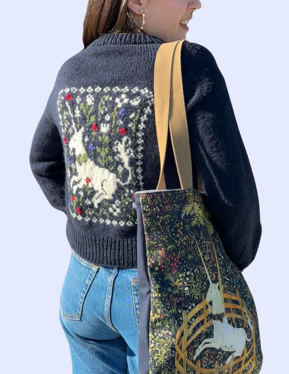 ALICE＋OLIVIA  GARDEN UNICORN cardigan The+Unicorn+Tapestry+Cardigan+
